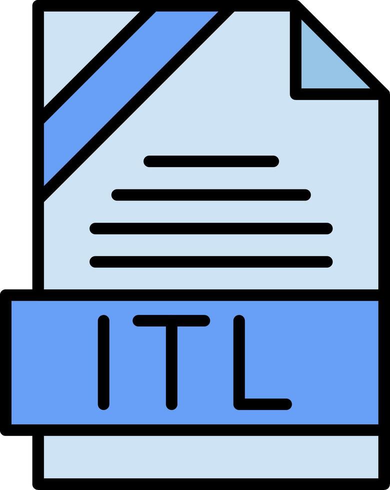 ITL Icon Design vector