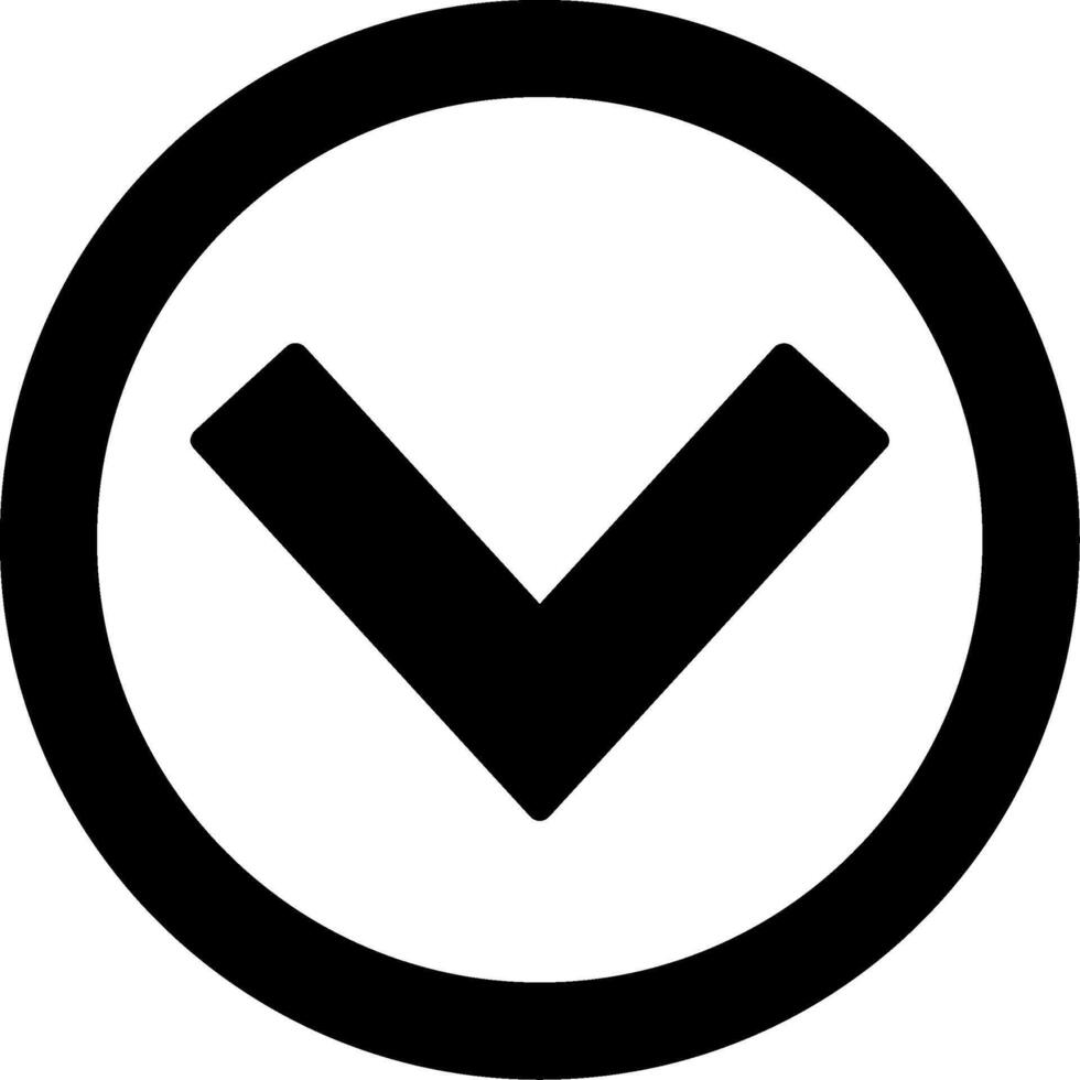 Chevron Down Icon Design vector