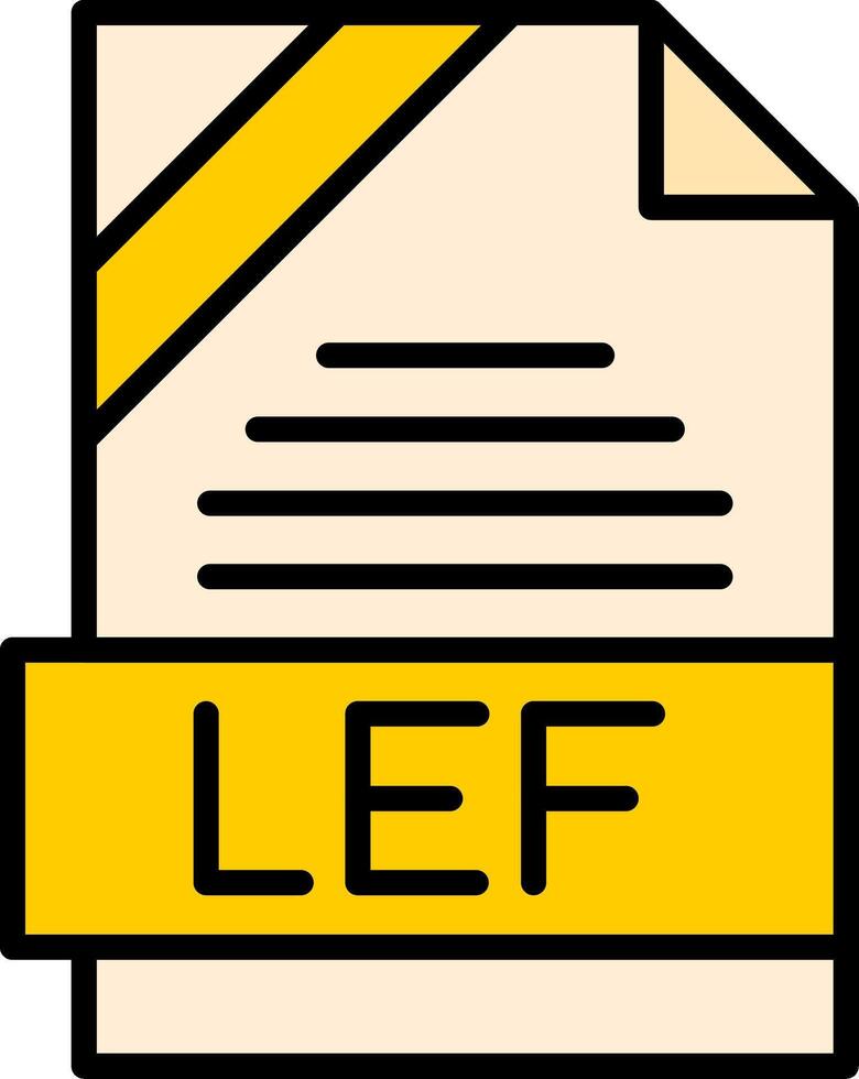 LEF Icon Design vector