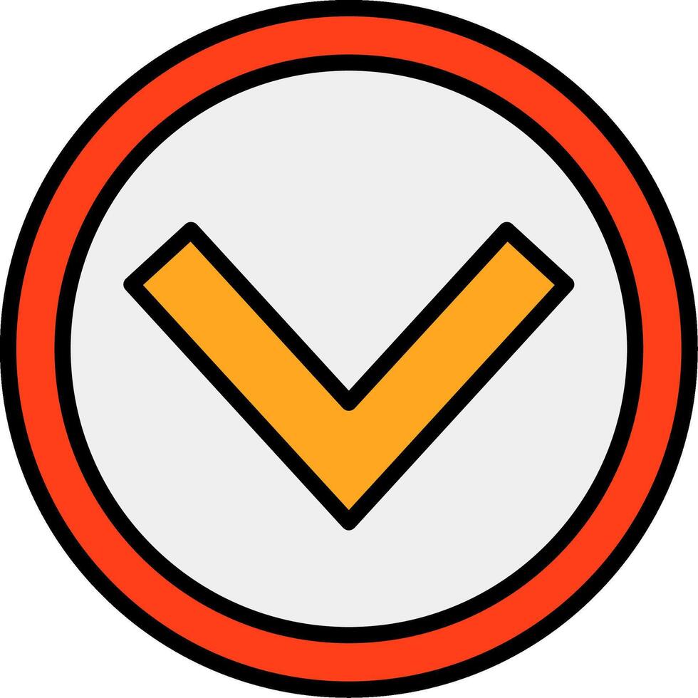 Chevron Down Icon Design vector