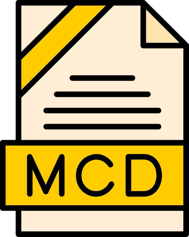 MCD Icon Design vector