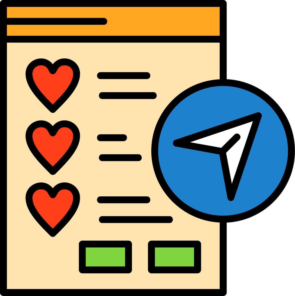 Wishlist Sharing Icon Design vector