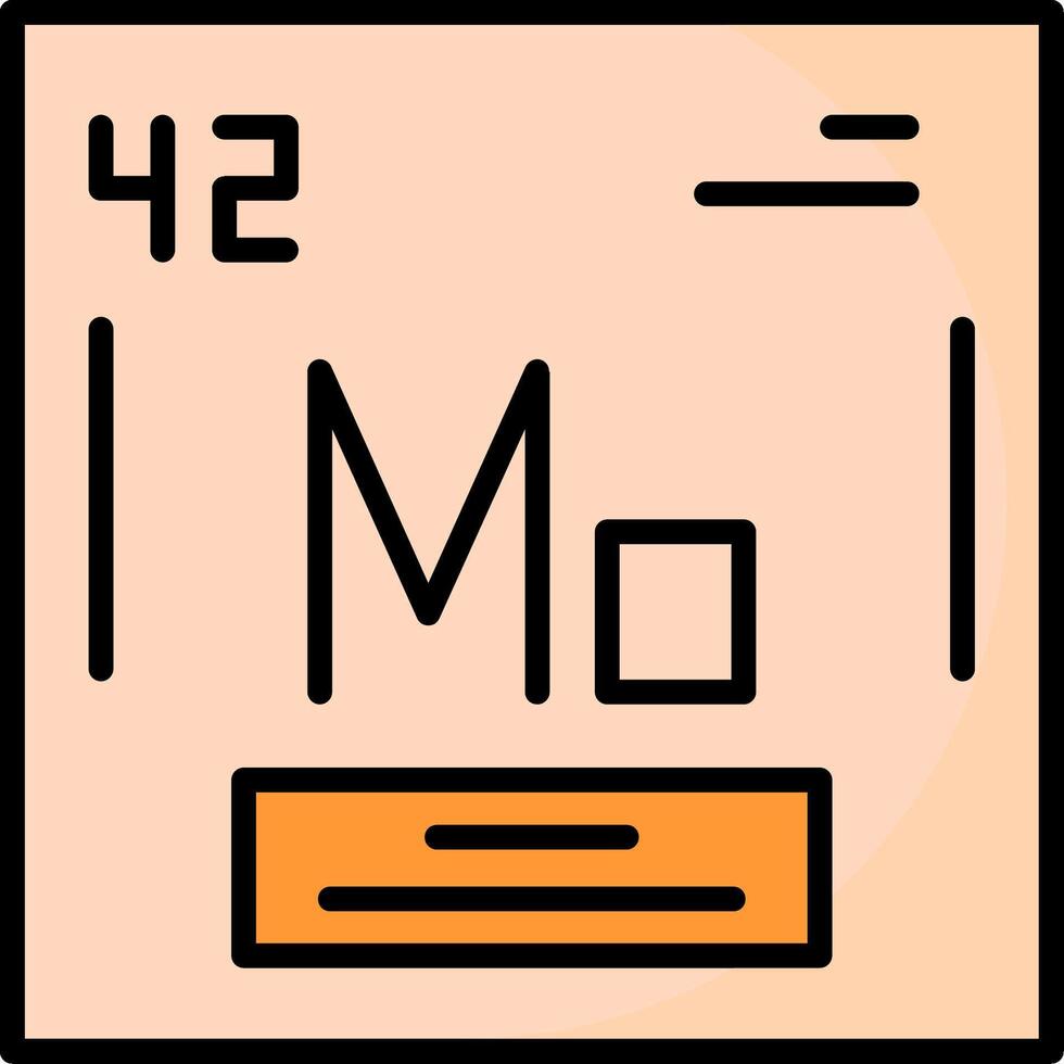 Molybdenum Icon Design vector