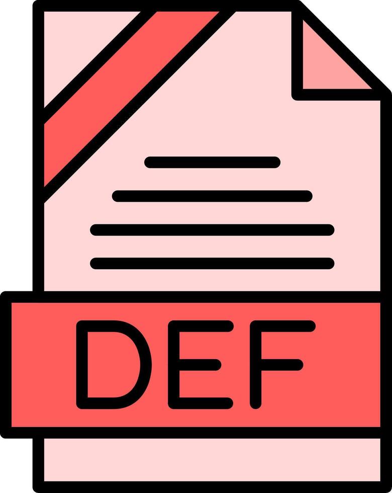 DEF Icon Design vector