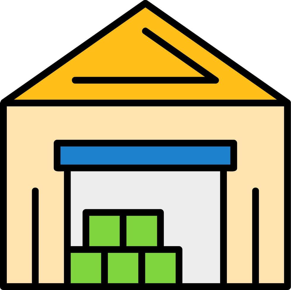Warehouse Icon Design vector