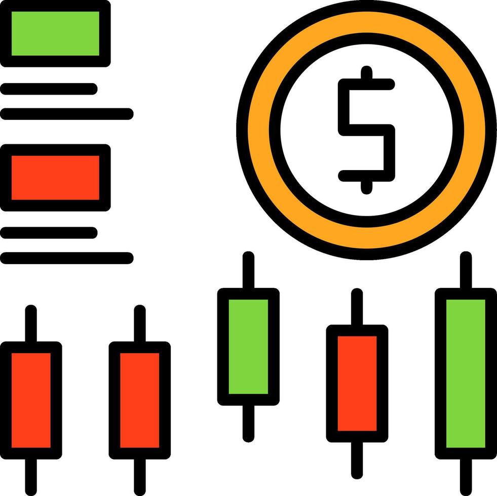 Stock market Icon Design Symbol vector