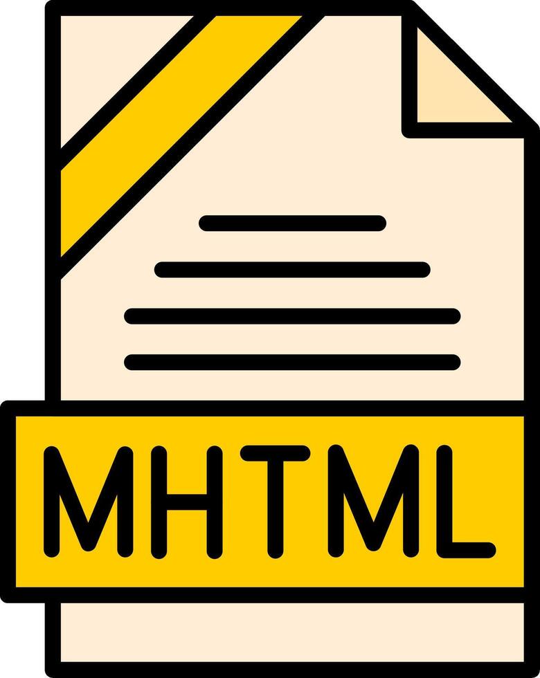 MHTML Icon Design vector