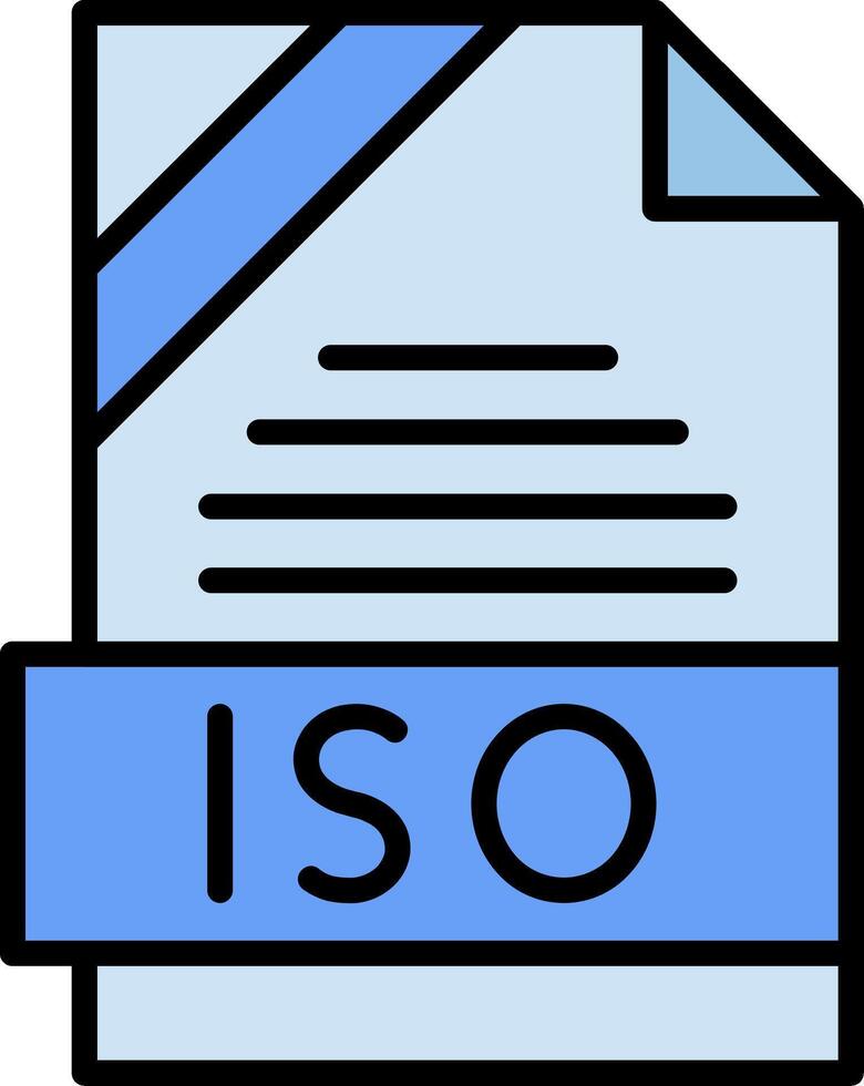 ISO Icon Design vector