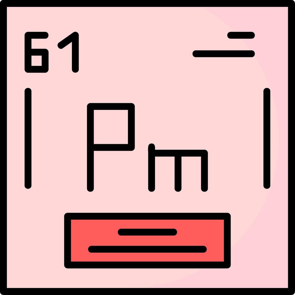 Promethium Icon Design vector