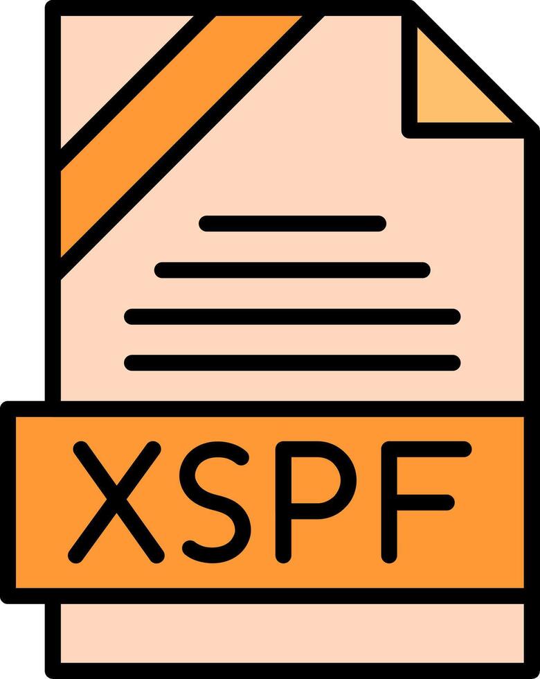 XSPF Icon Design vector