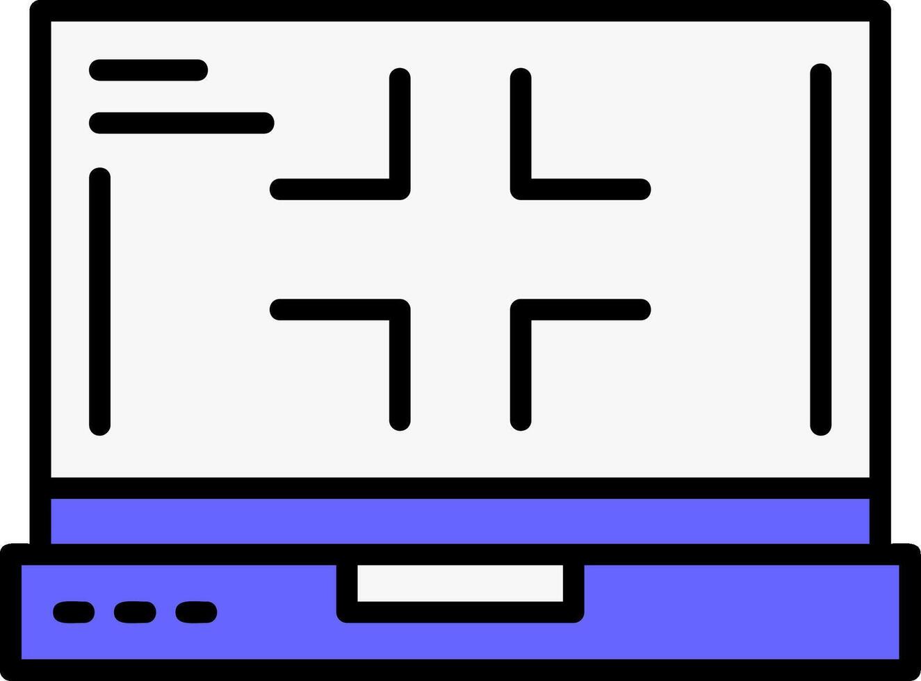 Exit full screen Icon Design vector