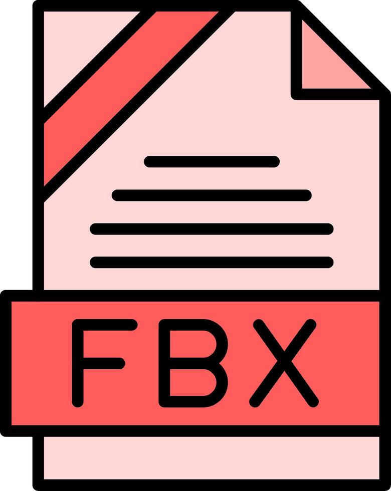 FBX Icon Design vector