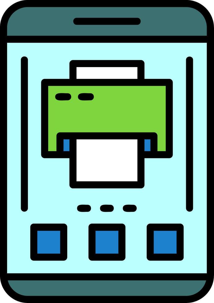 Printer Icon Design Symbol vector