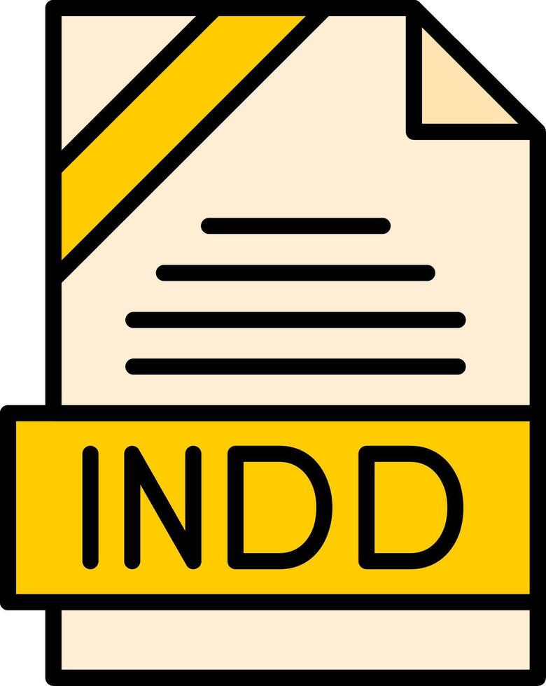 INDD Icon Design vector