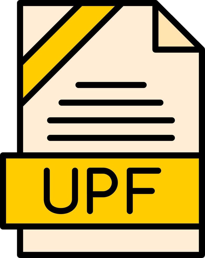 UPF Icon Design vector