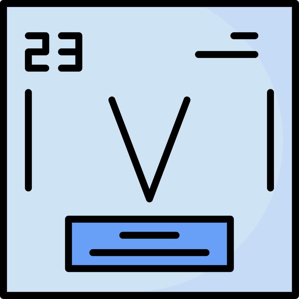 Vanadium Icon Design vector