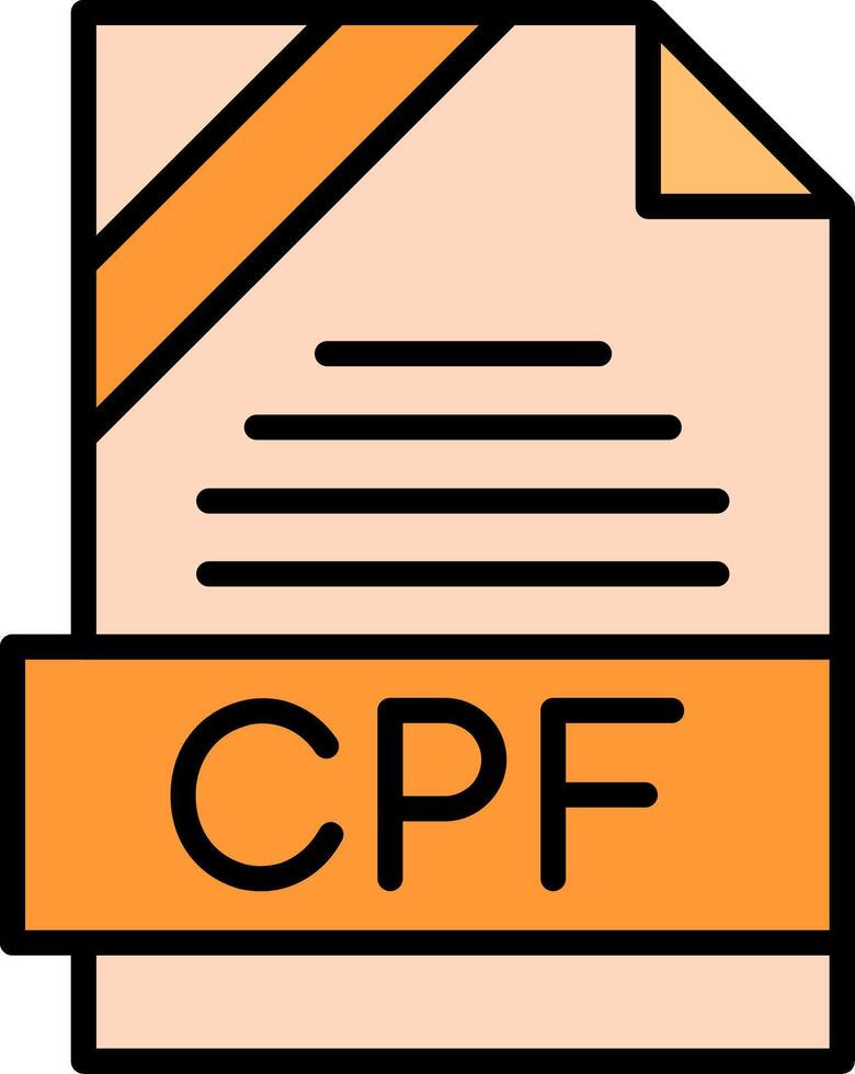 CPF Icon Design vector