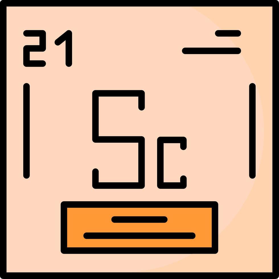 Scandium Icon Design vector