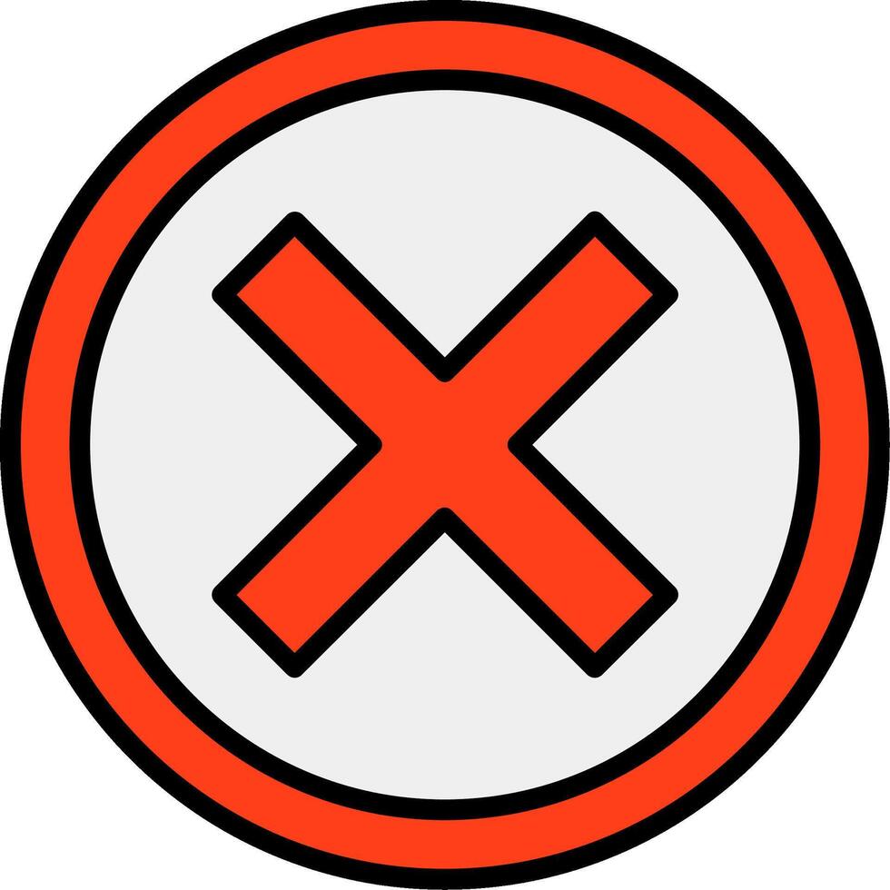 Crossmark Icon Design vector