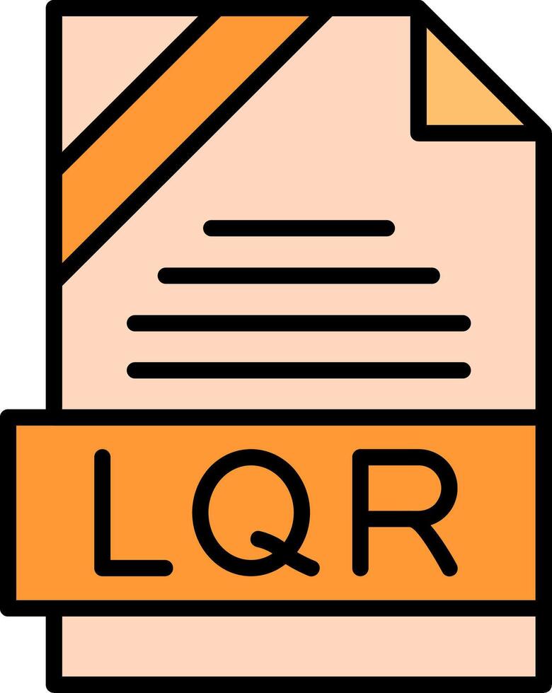 LQR Icon Design vector