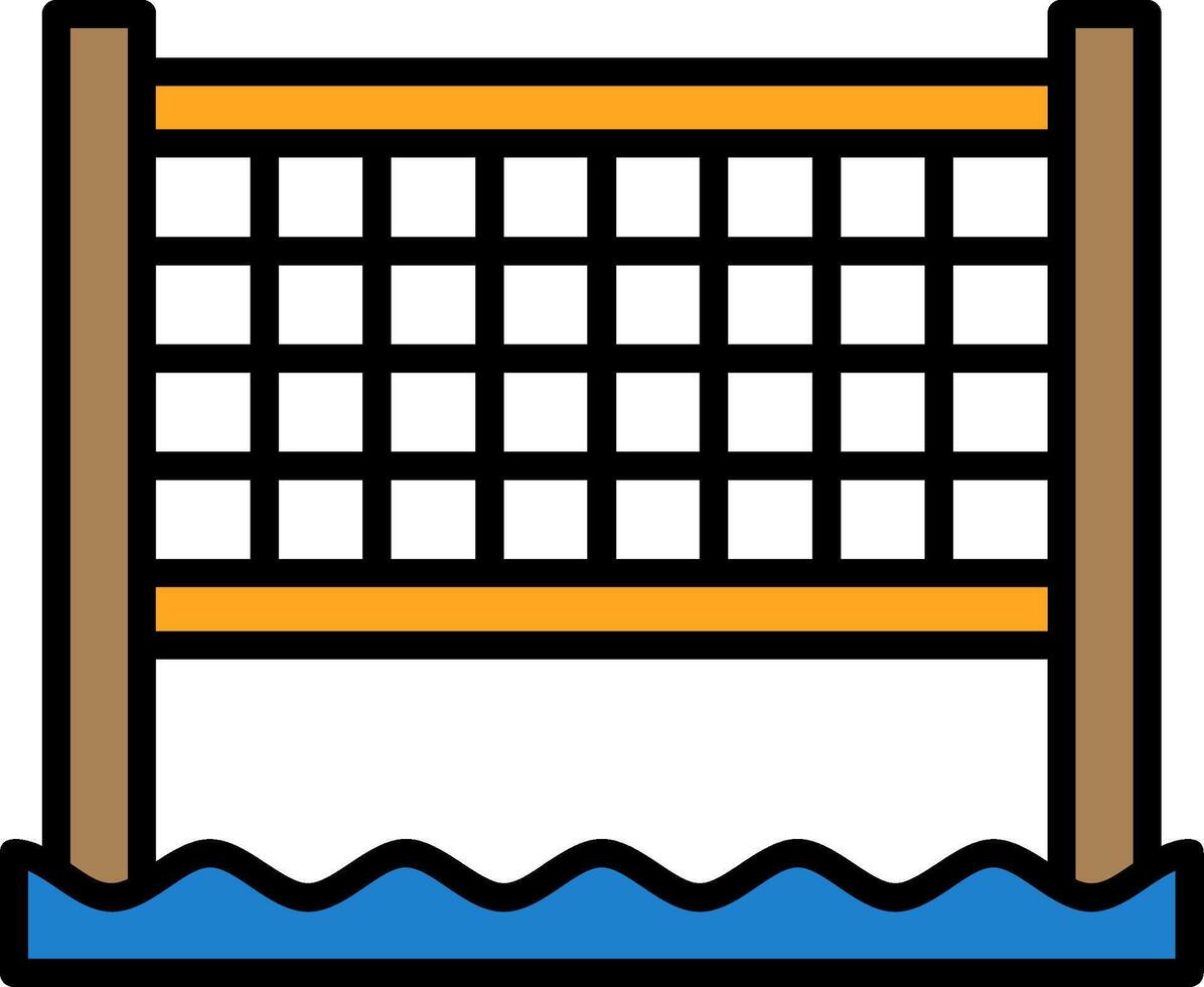 Beach volleyball net Icon Design Symbol vector