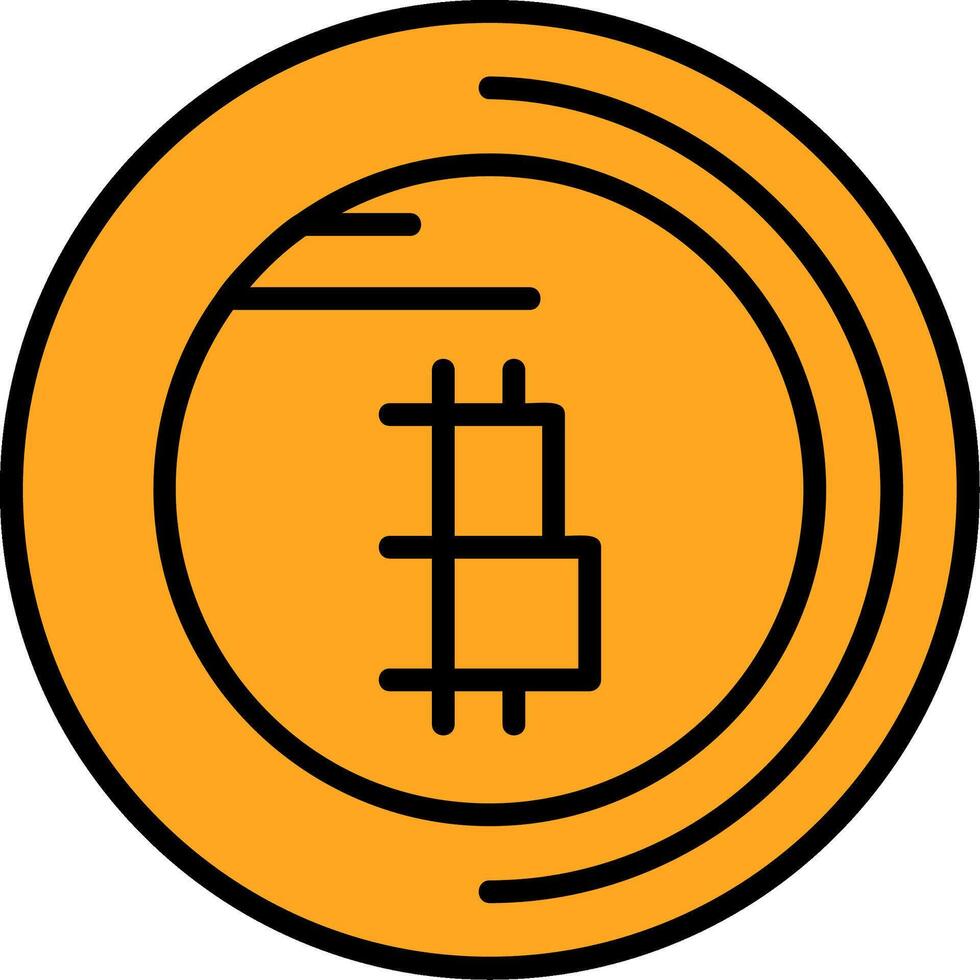 Bitcoin Icon Design vector