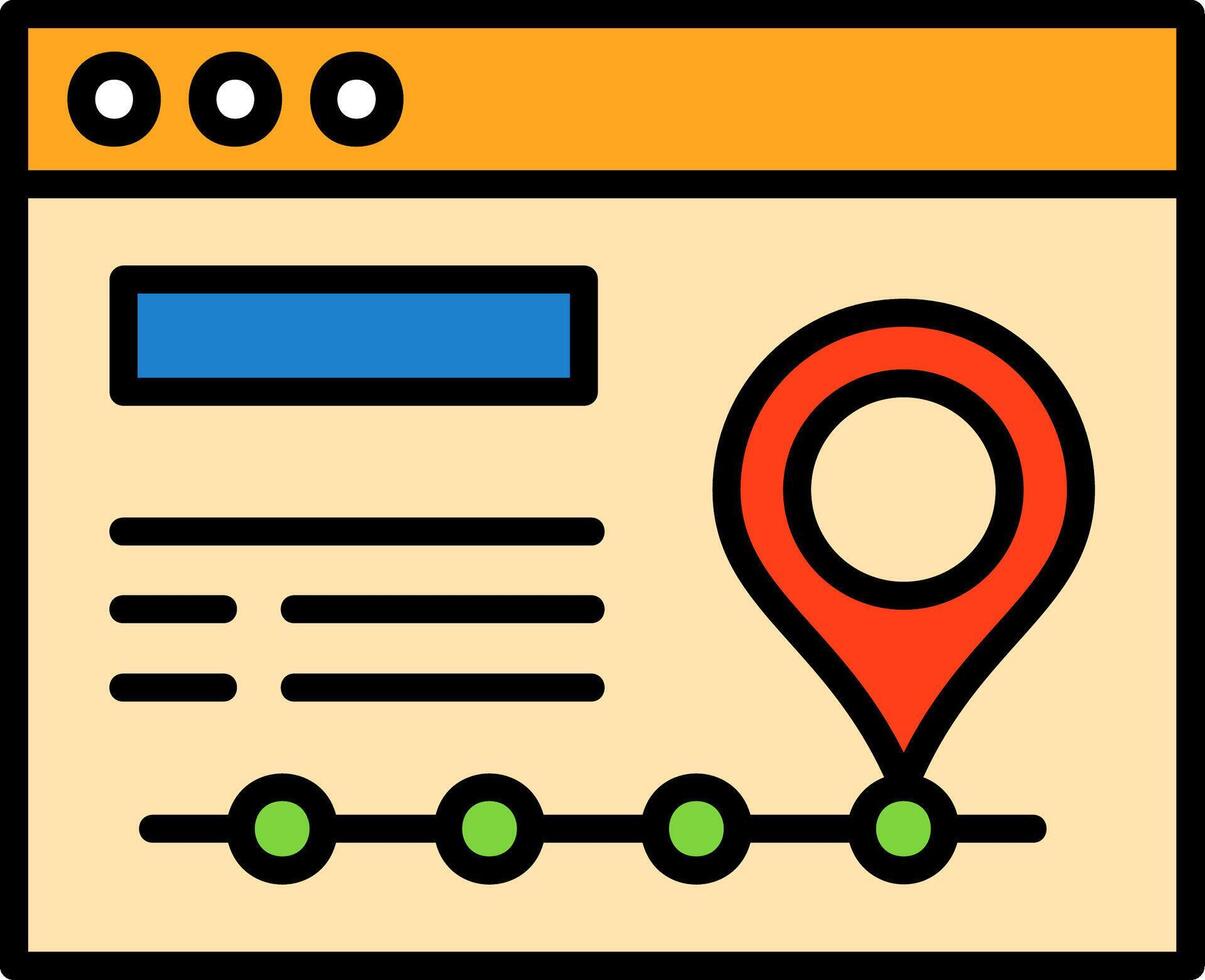 Tracking Icon Design vector