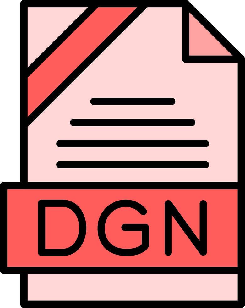 DGN Icon Design vector