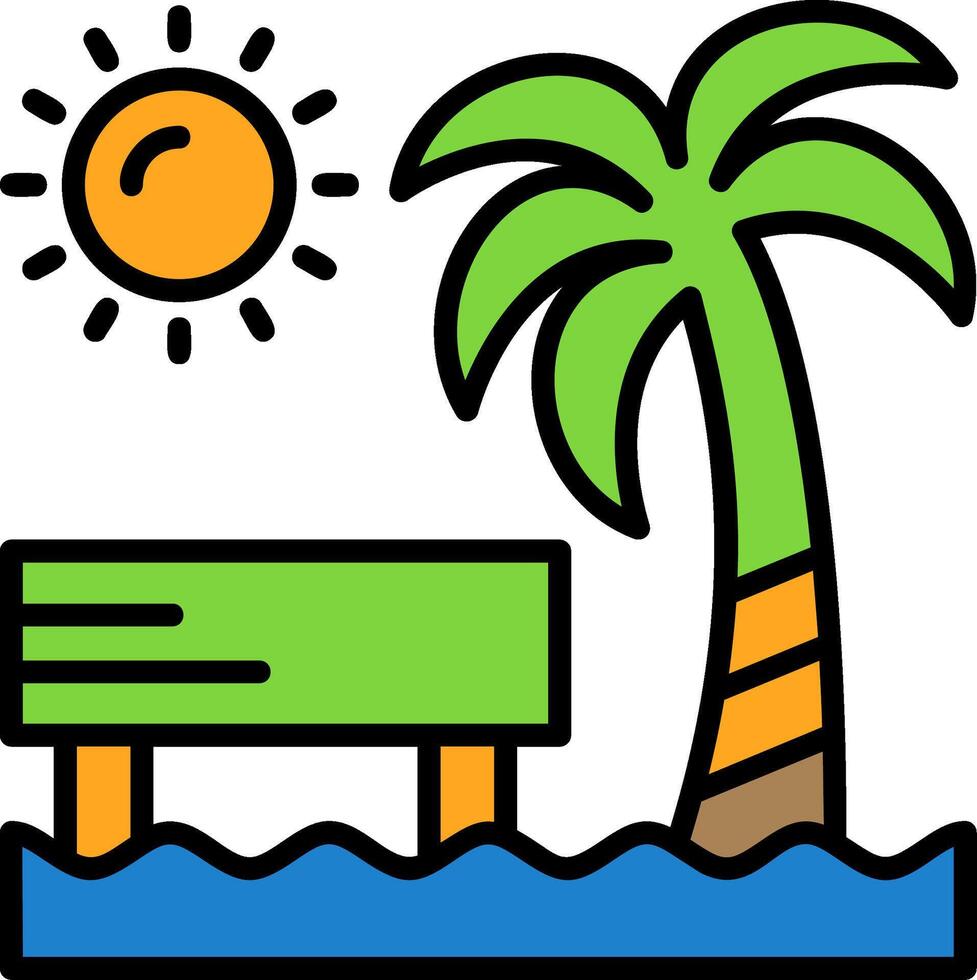 Beach concert Icon Design Symbol vector