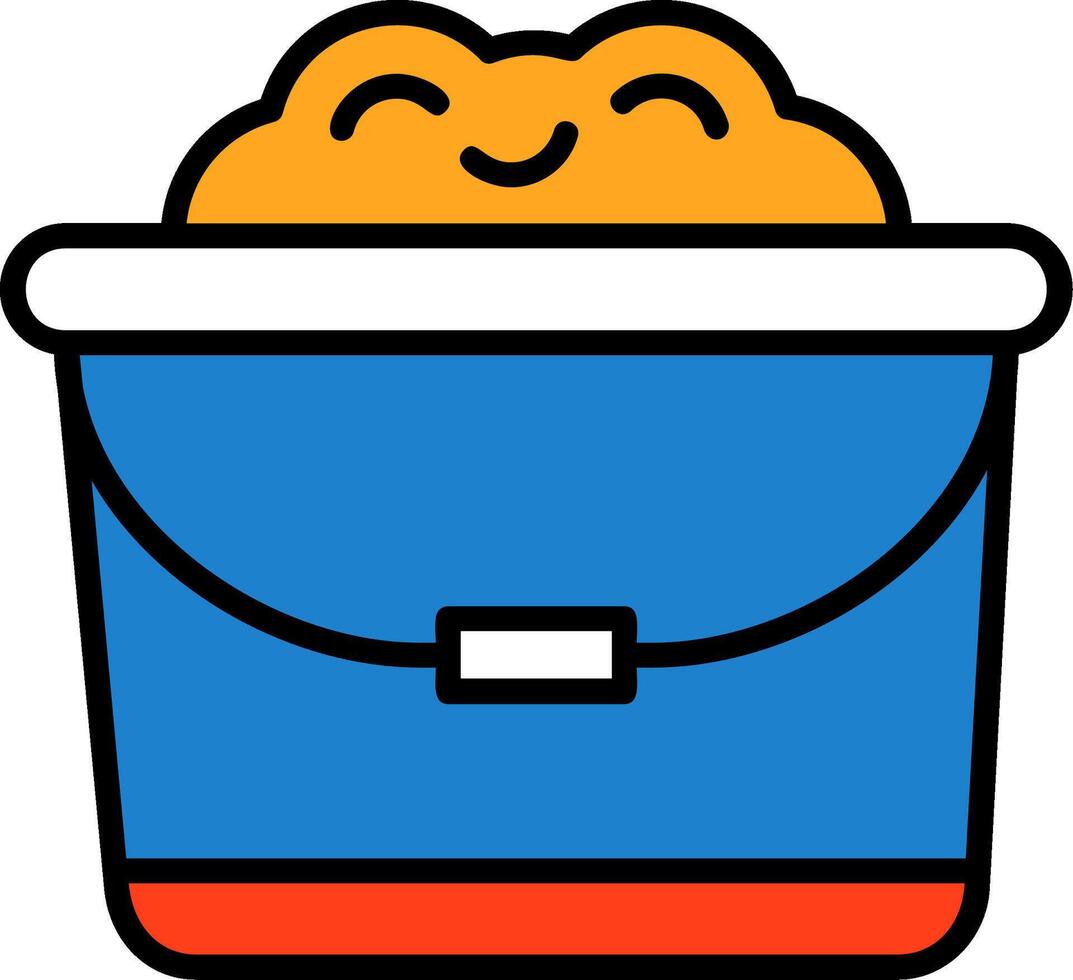 Sand bucket Icon Design Symbol vector