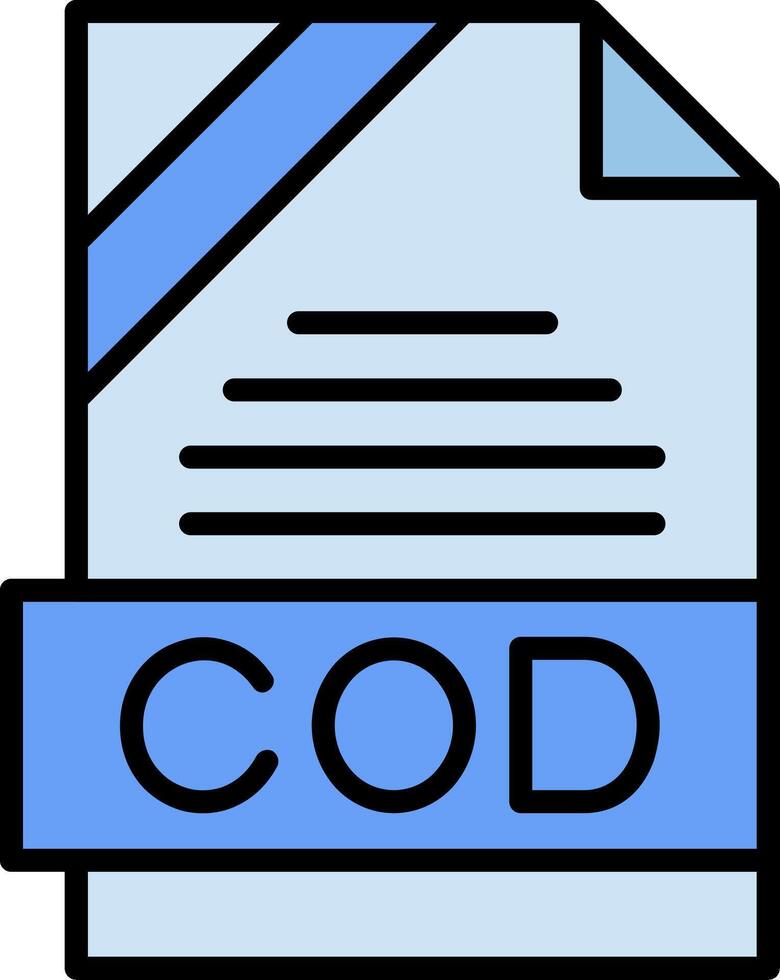 COD Icon Design vector
