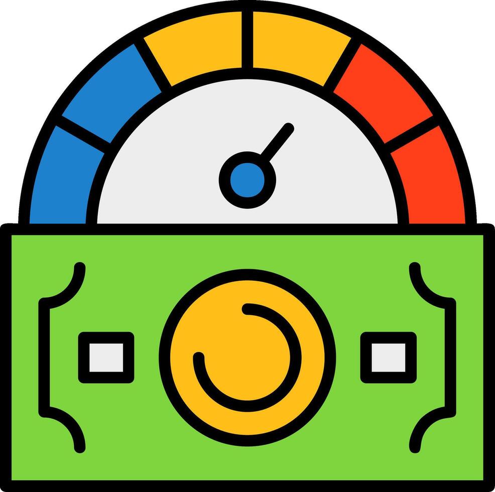 Credit score Icon Design vector