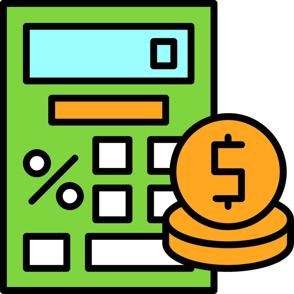 Loan calculator Icon Design Symbol vector