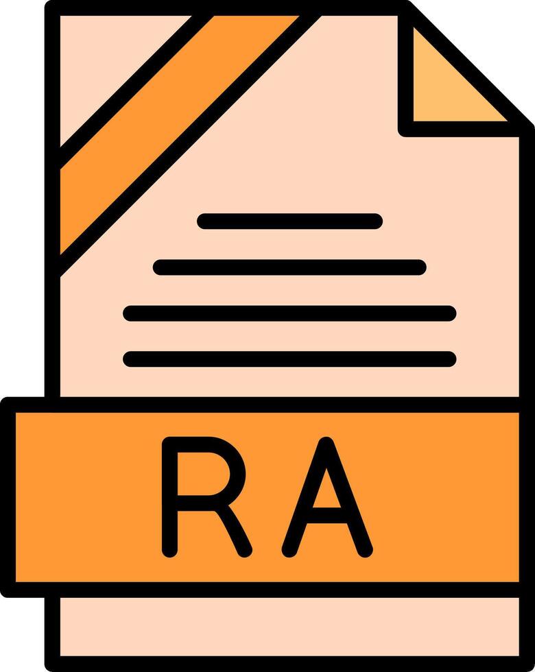 RA Icon Design vector