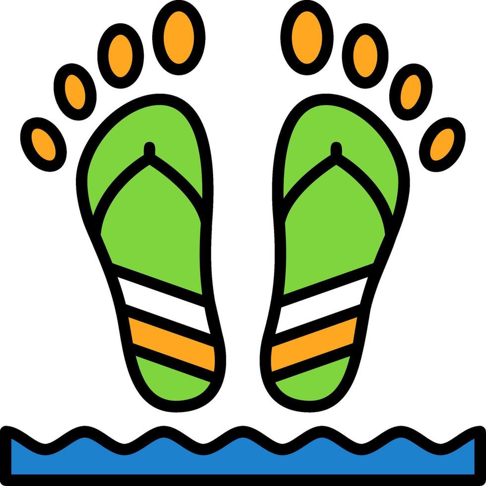 Beach walk Icon Design Symbol vector