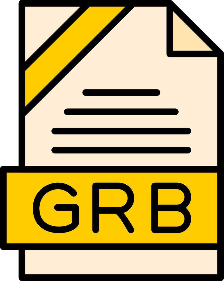 GRB Icon Design vector