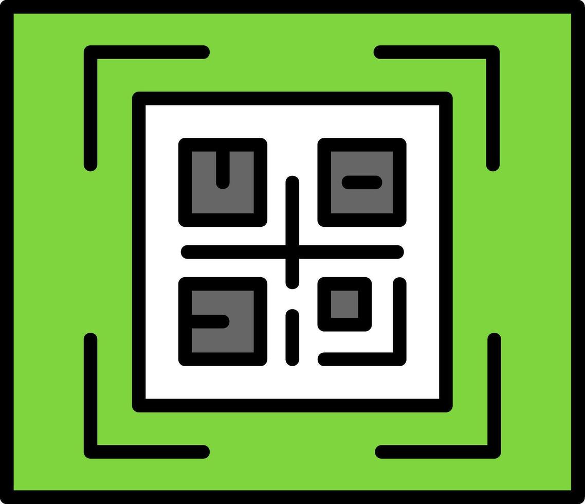 QR Code Icon Design vector