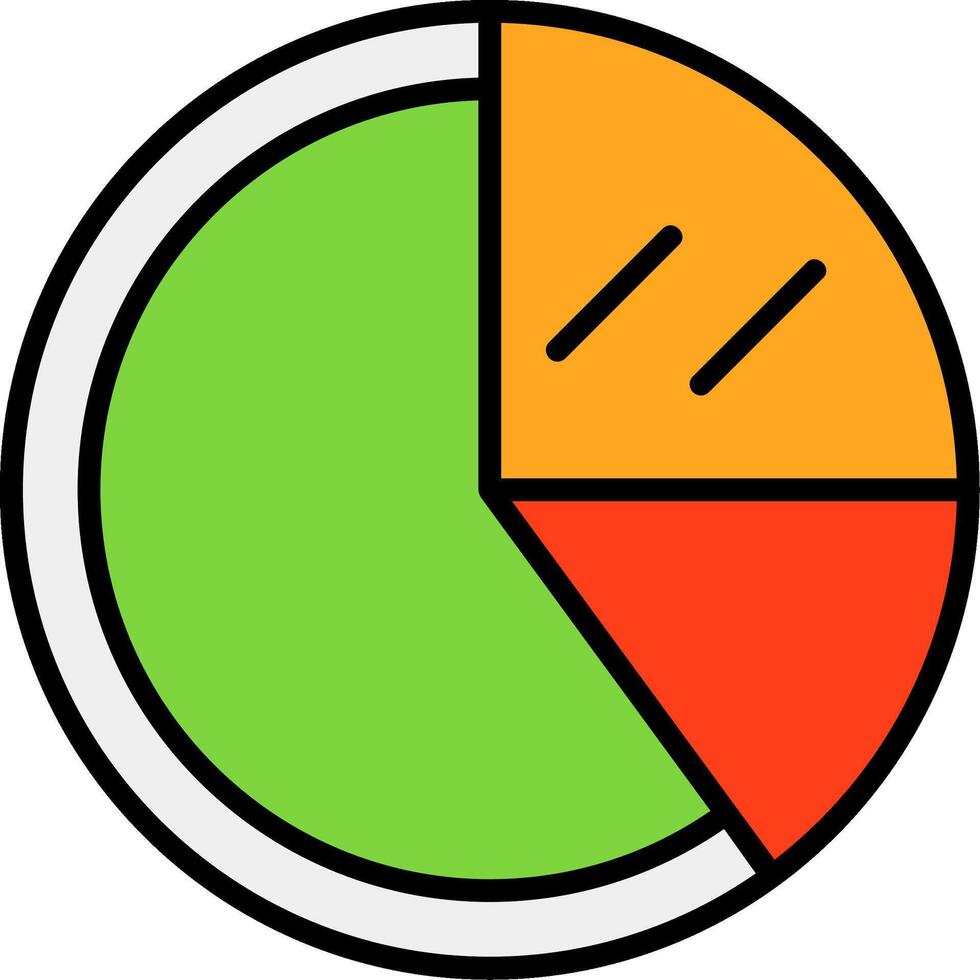 Pie Chart Icon Design vector