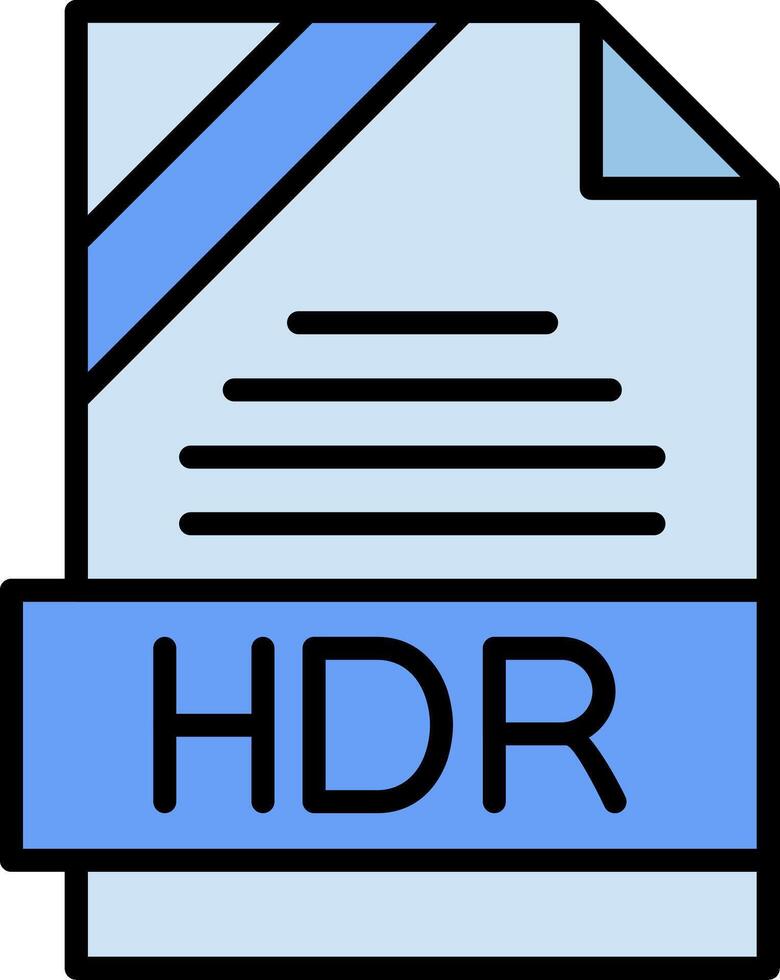 HDR Icon Design vector