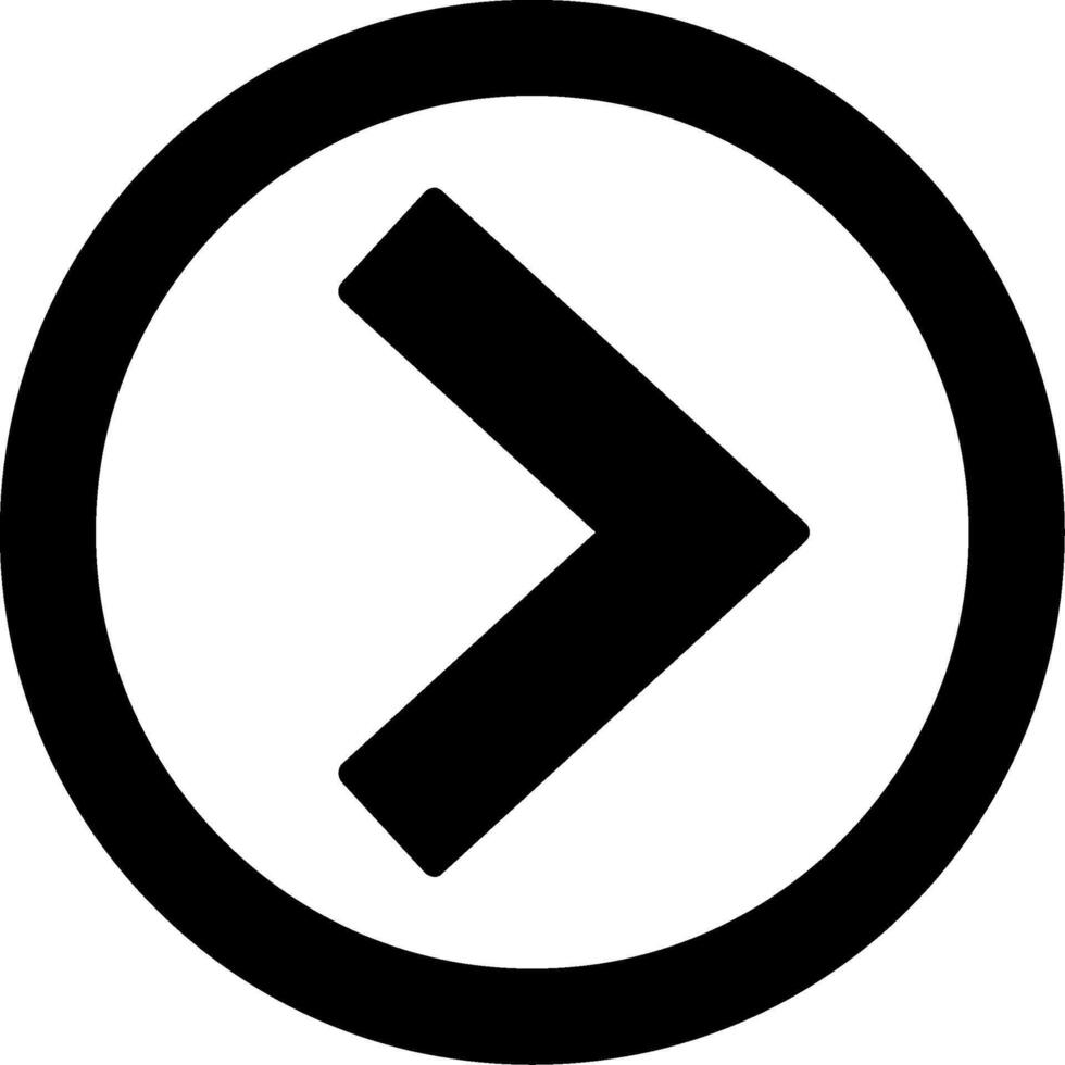Chevron Forward Icon Design vector