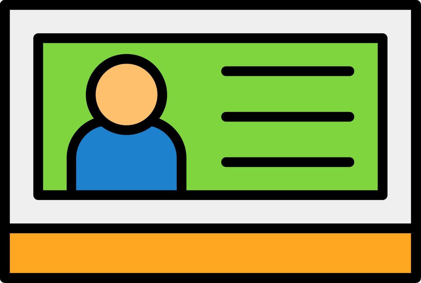 Office id Card Icon Design vector