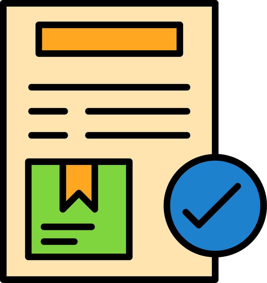 Order Confirmation Icon Design vector