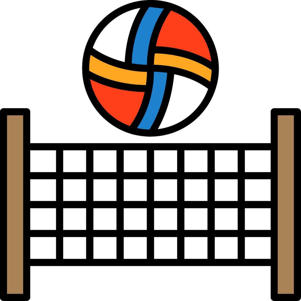 Beach volleyball Icon Design Symbol vector