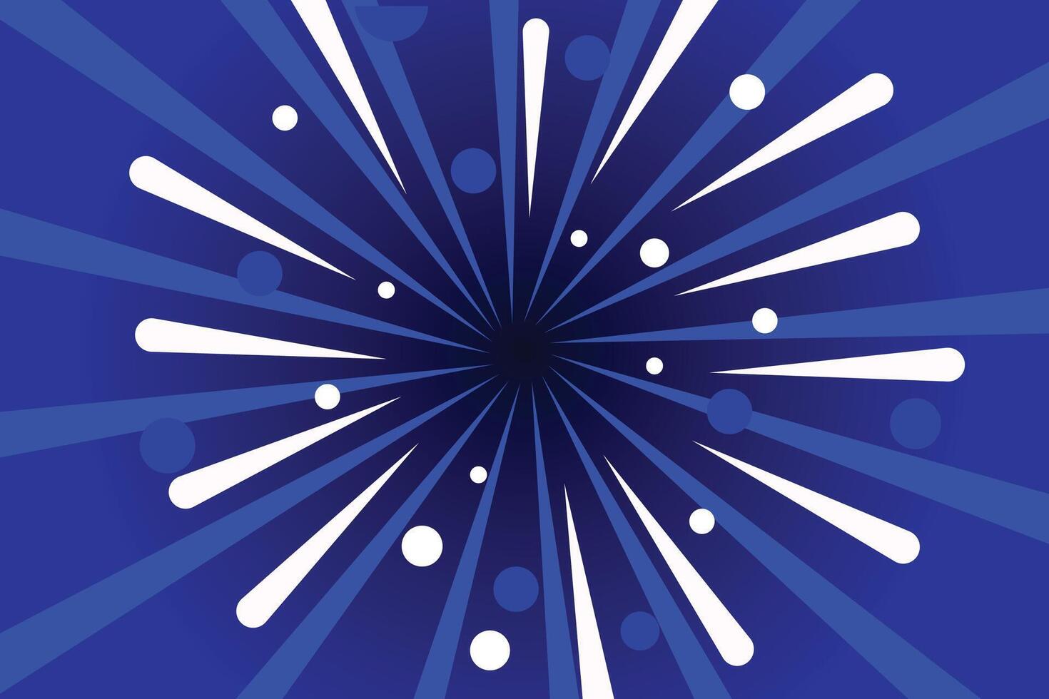 Comic book pop art strip radial backdrop. vector