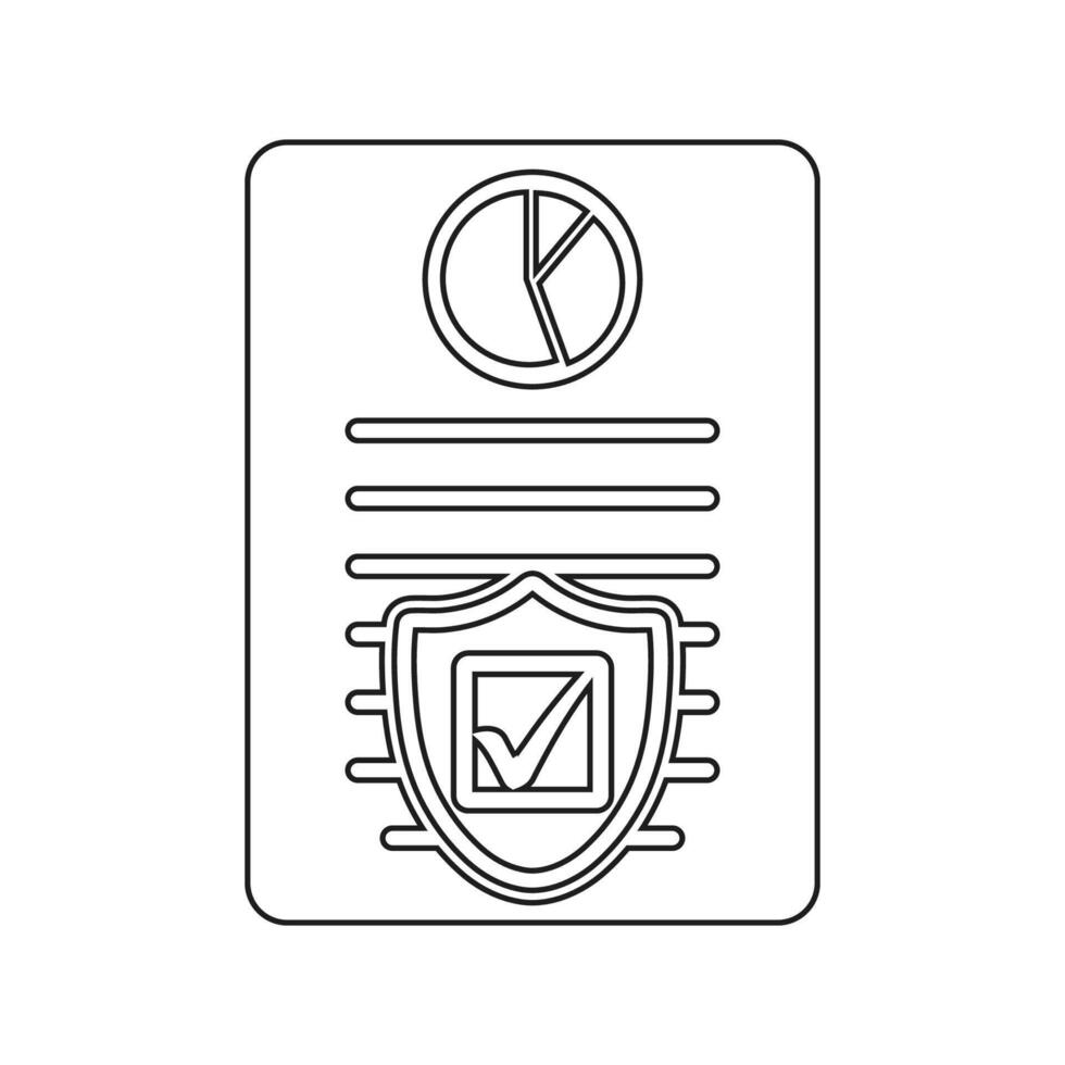 Insurance Icon. Line style EPS. vector