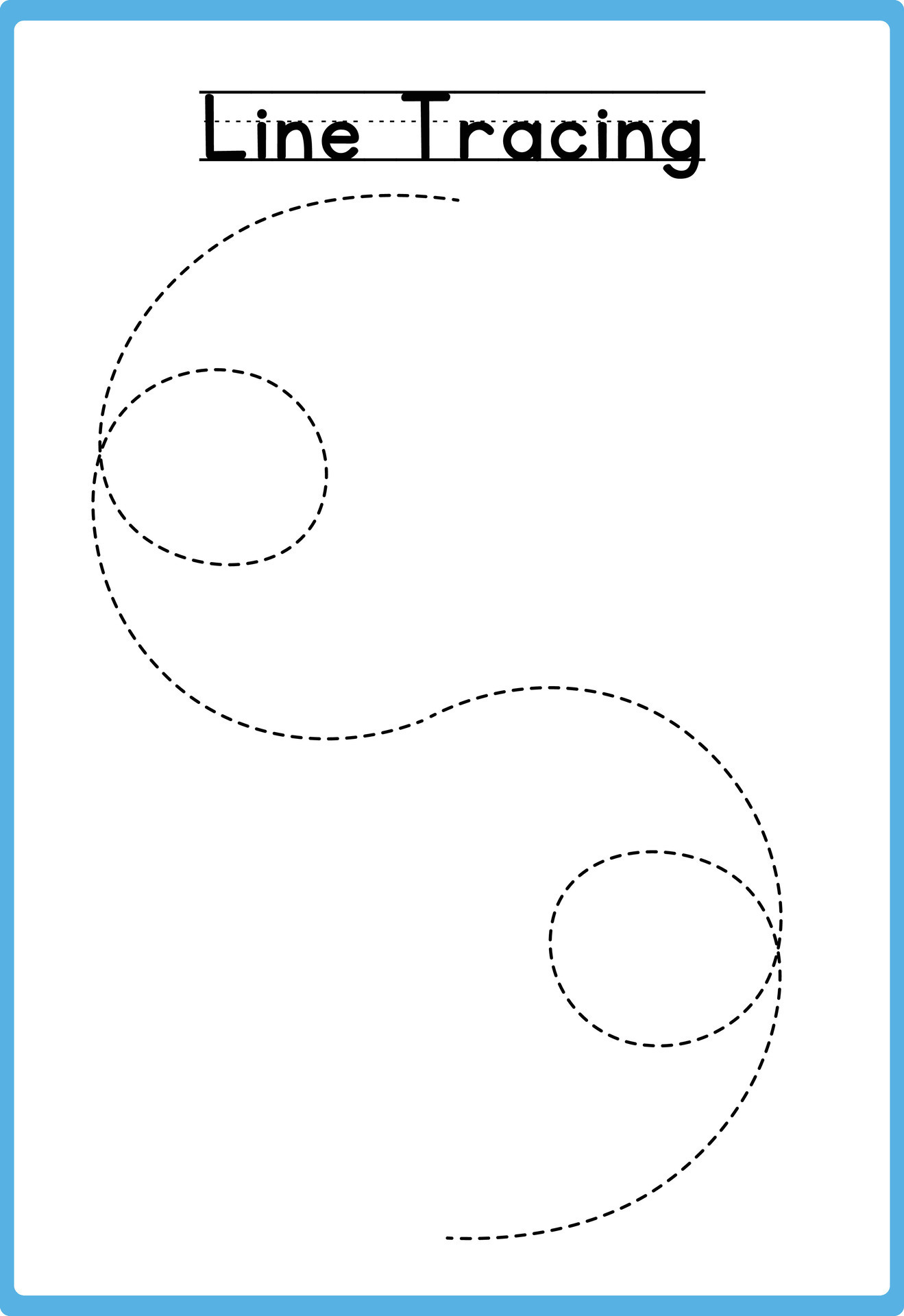 Easy Line Tracing Pages for Toddlers 49981977 Vector Art at Vecteezy