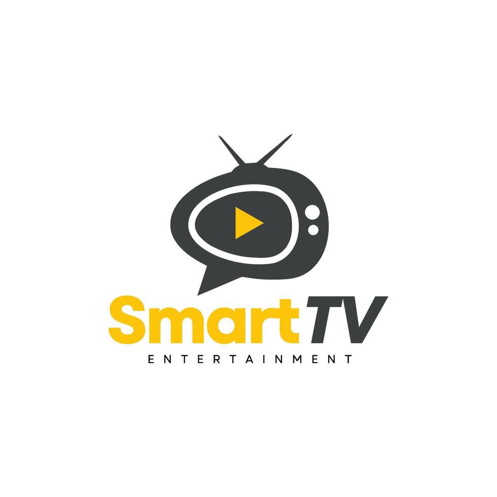logo design by kimberly kang for smart tv entertainment vector