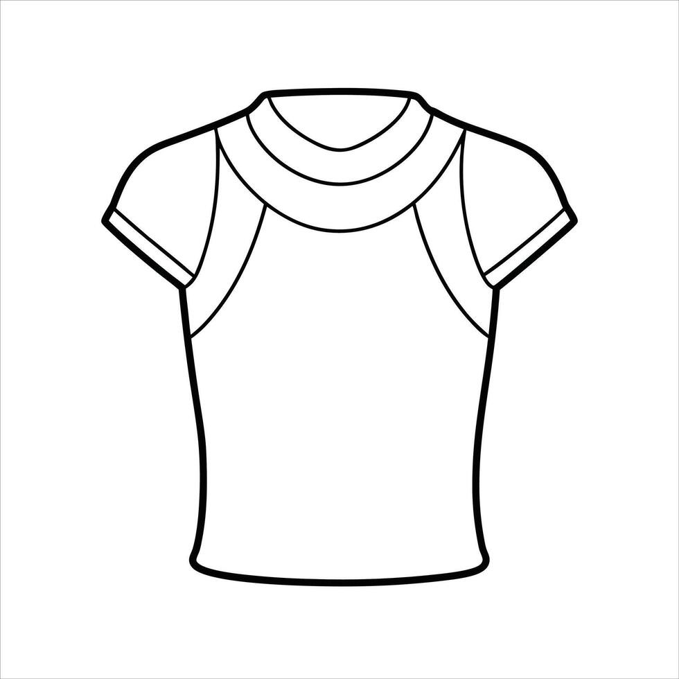 Cap-Sleeve Tee Series vector