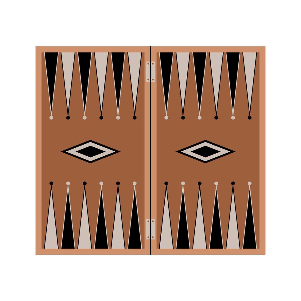Backgammon board game vector
