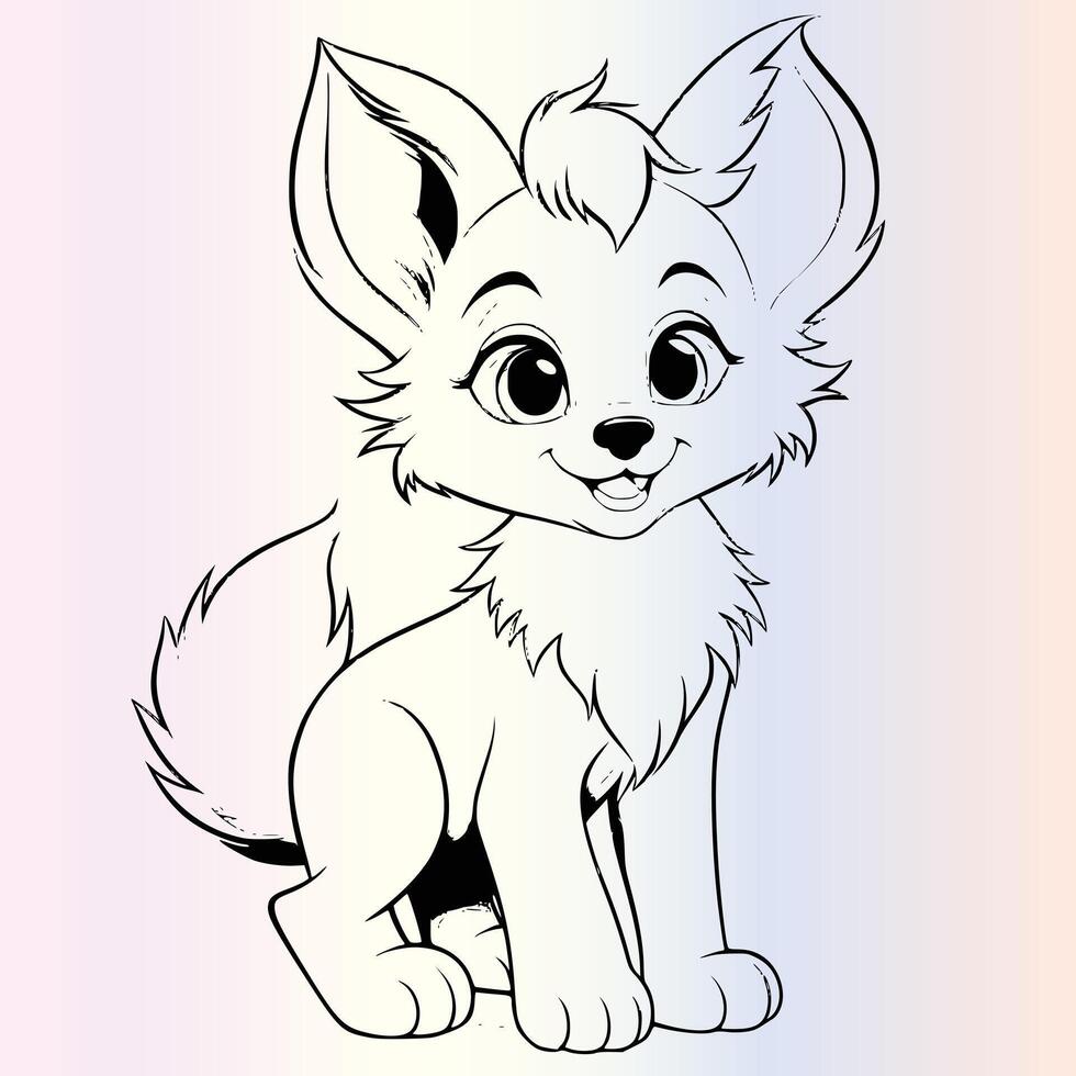 Foxy Fun Color the Clever Fox vector